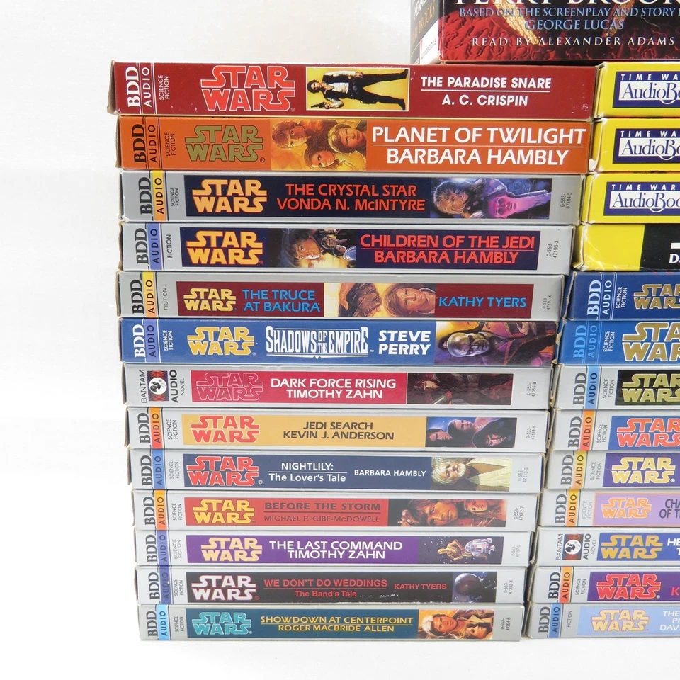Lot of 27 Star Wars Audiobooks BDD & More Audio Cassette Tapes Excellent - Image 2 of 4