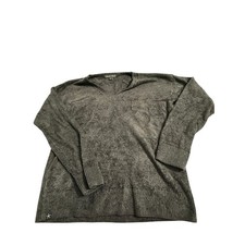 Barefoot Dreams CozyChic Lite V-Neck Pullover Sweater Gray XS BDWES22145