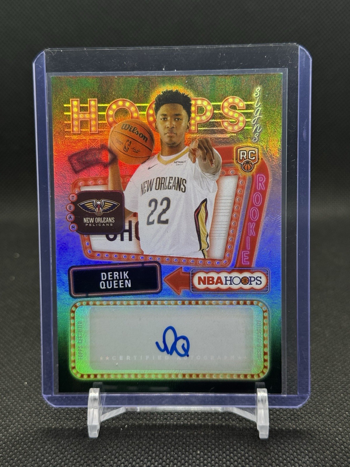 Derik Queen #HFS-DQ 2025-26 NBA Hoops Hoops Rookie First Signs