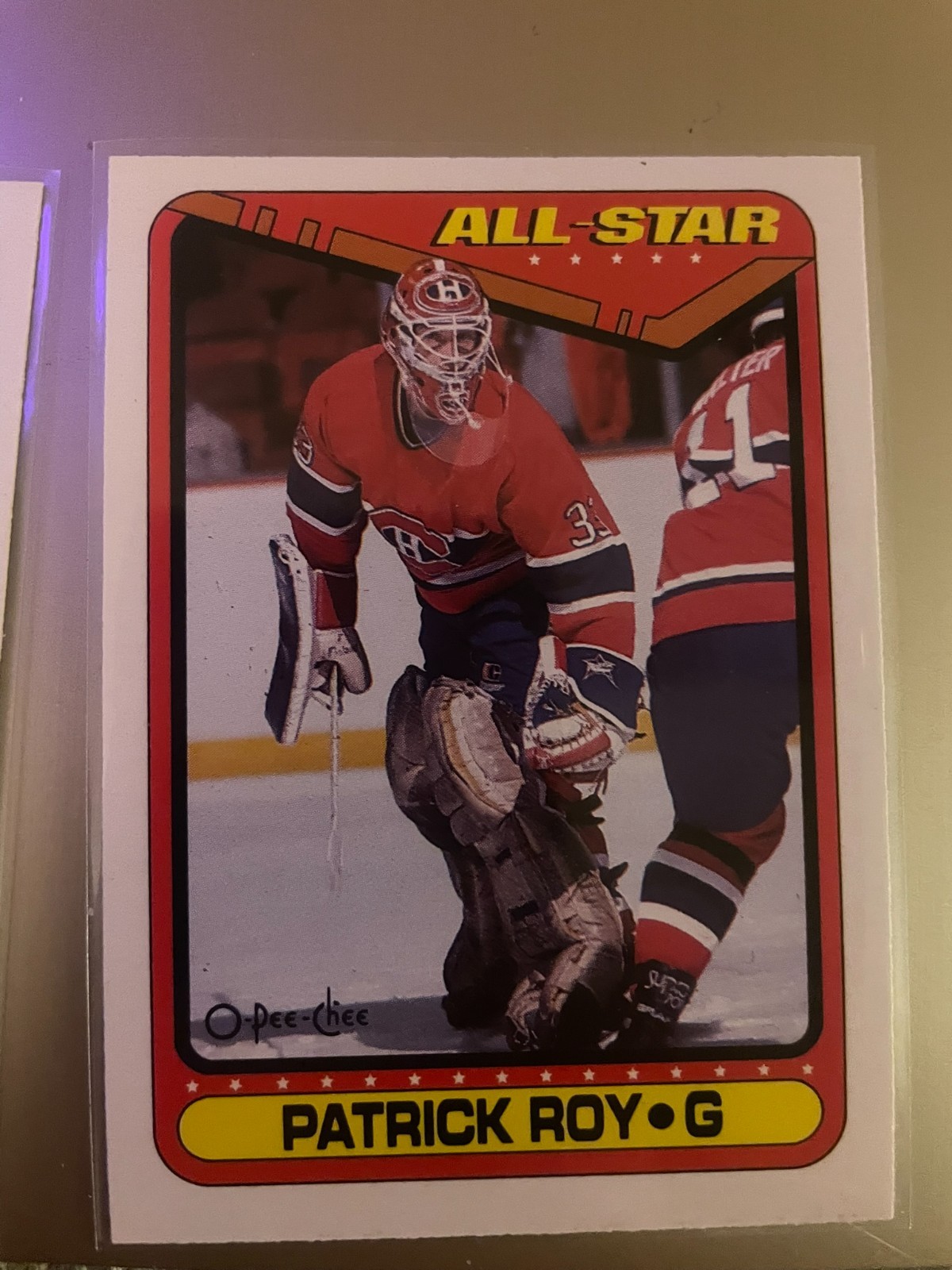 1990-91 O-Pee-Chee #198 Patrick Roy All Star