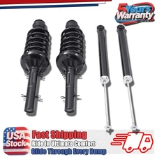 2x Front Strut & 2x Rear Shock Assembly For Volkswagen Beetle Jetta Golf