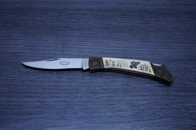 VINTAGE 1984 American Intl Mint EAGLE 200TH ANNIVERSARY Pocket Knife 3''