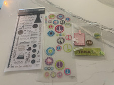 Stick-a-bilities Stickers HIGH SCHOOL PROM NIGHT Scrap Booking Peace Signs Lot