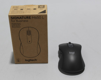 Logitech Signature M650 L for Business Maus Graphite Bluetooth 4000 DPI