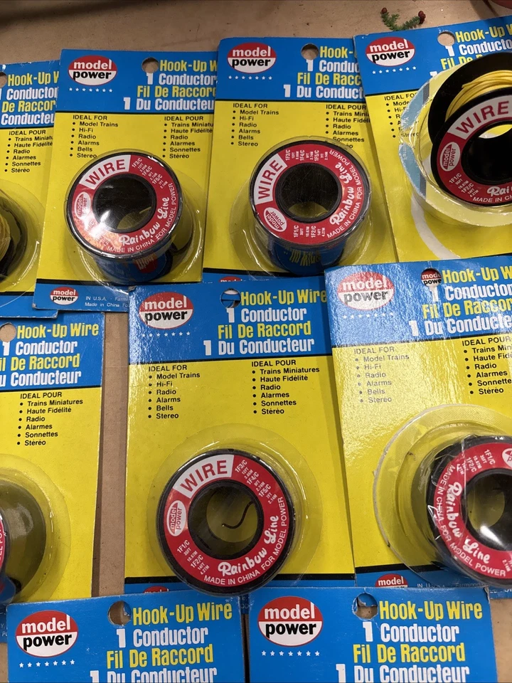 9 ROLLS Model-Power Hook-Up Wire 1 Conductor 35' Model Railroad Hook-Up Wire - Image 3 of 4