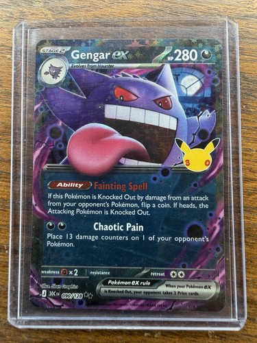 2026 Pokemon 30th Celebration Gengar ex 090/128 Holo NM 