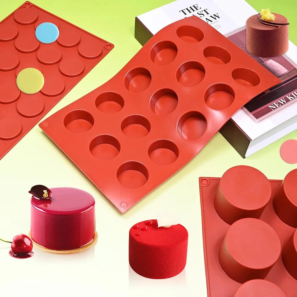 Zylinderförmige Silikonform für Seifen Schokolade Gelee Pudding Süßigkeiten - Bild 4 von 4