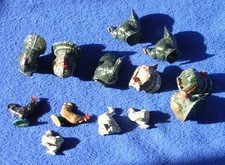 Barclay Wild Turkey, Chicken Duck Figures EX 1930s