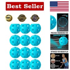 Tournament-Ready X-26 Indoor Pickleballs 12 Pack - Approved by USA Pickleball