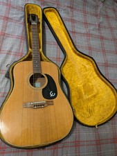 Epiphone Texan FT-145 1978 Guitar With Hard Case Made in Japan