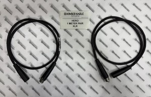 Kimber Kable Hero 1 Meter Pair with XLR connectors (Retail $318)