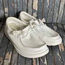 Hey Dude Wendy Funk Mono White Slip On Women s Shoes Casual Size 7