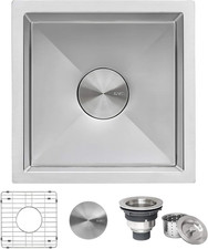 Ruvati 13 X 15 Inch Undermount Bar Prep Tight Raduis 16 Gauge Kitchen Sink Stain