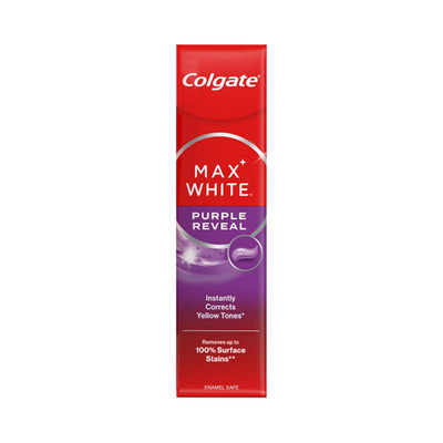 Colgate Max White Purple Reveal 75ml Purple Whitening Toothpaste Instant Bright