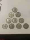 [Lot of 10] FRANKLIN HALF DOLLARS 90% Silver $5.00 Face Value Priced Below Melt!
