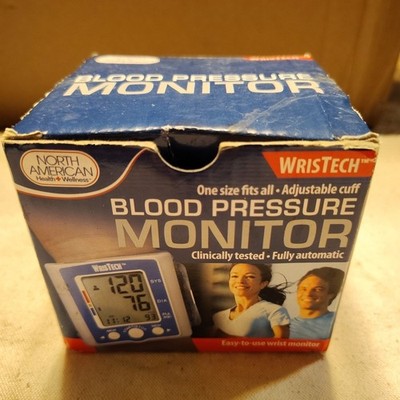 North American Health & Wellness Color Coded Wrist Blood Pressure Monitor
