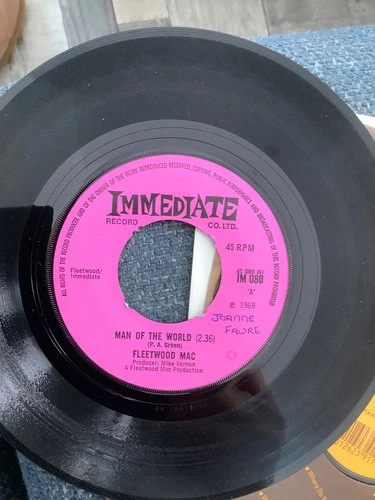 Fleetwood Mac. Man of the world.  7” vinyl  1969. Immediate