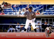 2017 Quad Cities River Bandits Grandstand #8 Ronnie Dawson Grove City Ohio Card