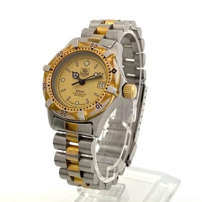 Tag Heuer 2000 964.008 Quartz Women's Watch Gold Dial 26mm Analog