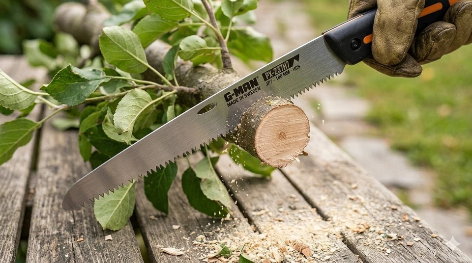 G-MAN PX-237H7 Profi-Klappsäge 180mm Schwedenstahl 7 TPI Handsäge Garten NEU - Bild 3 von 4