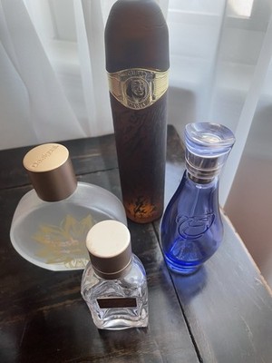 Empty Perfume Bottles: Desigual Fresh, Abercrombie & Fitch, Avon Encanto, Cuba P
