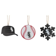 The Memory Company Chicago White Sox Three-Pack Cap, Baseball & Snowflake