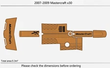 2007 Mastercraft x30 Swim Platform Cockpit Boat EVA Pad Flooring Teak Deck Mat