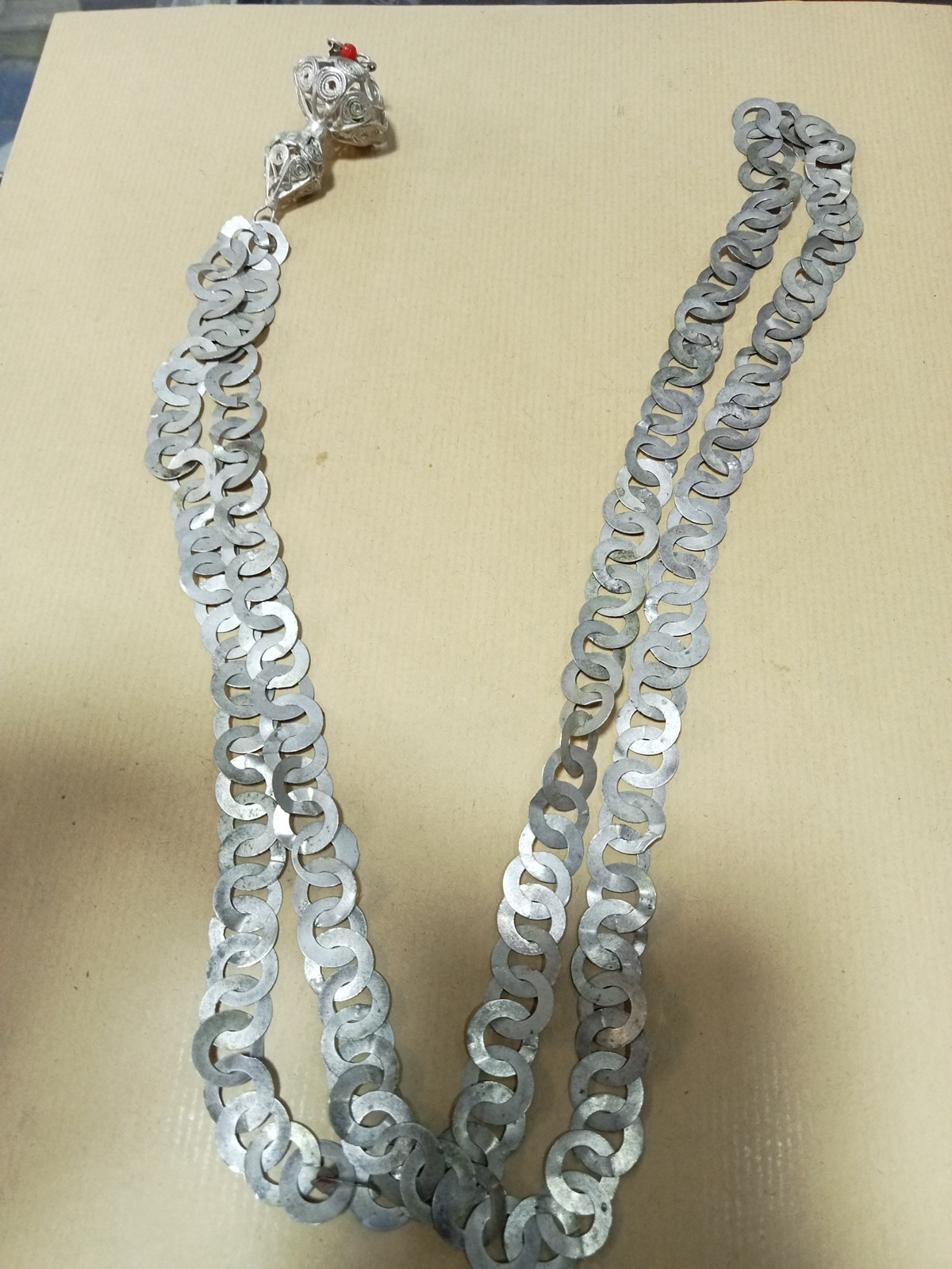 Antique Solid Silver Necklace Traditional Antique… - image 4