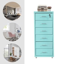 6-layer Vertical File Cabinet, Metal File Cabinet with Lock, Filing Cabinet