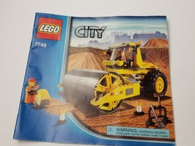 LEGO City 7746 Single-Drum Roller Complete Streamroller Construction Truck