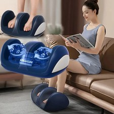 Extra Large Electric Foot Massager Shiatsu Kneading Calf Leg Heat Therapy Relax