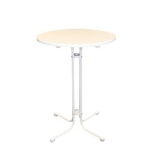 Monaco Runder Stehtisch Metall Wei&szlig; 80Cm