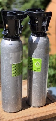 2 DUPLA CO2-Flaschen je 1,5 kg + Füllung, Aluminium mit Cage, Aquaristik, selten