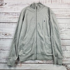 Polo Ralph Lauren Performance Double Knit Track Jacket Men's XL Gray Full Zip