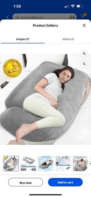 RUPOUN Pregnancy Pillow U Shaped Body Maternity Pillow 70 Inch with Removable