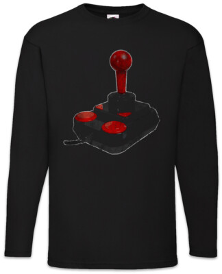 Arcade Joystick Langarm T-Shirt Fun Geek Nerd Gamer Gaming Scientist Gaming