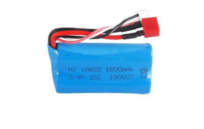Battery for Wltoys 12428 12423 12401 12404 Cars 1500mAh 7.4V T-Connector
