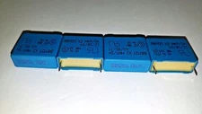 4pcs NOS SIEMENS S+M 0.33uF 330nF 250V AC 22.5mm HIEND MKP FILM- CAPS FOR AUDIO!