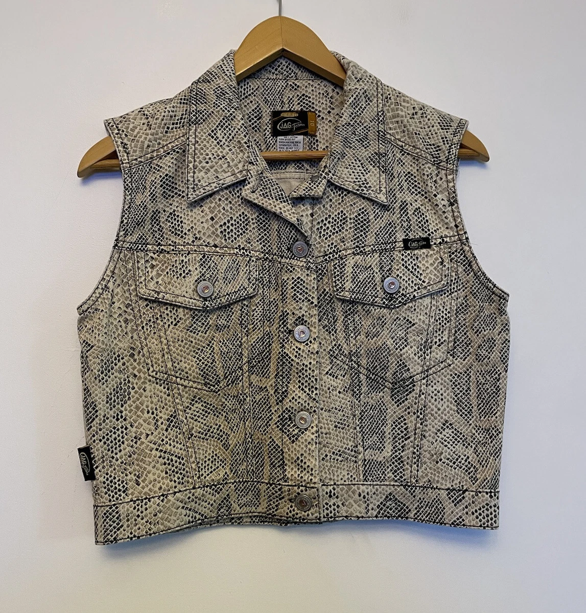 Snake print jean jacket sales