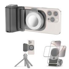 Magnetic Phone Vlog Hand Grip Bluetooth Remote for iPhone 17 16 15 14 13 Pro Max