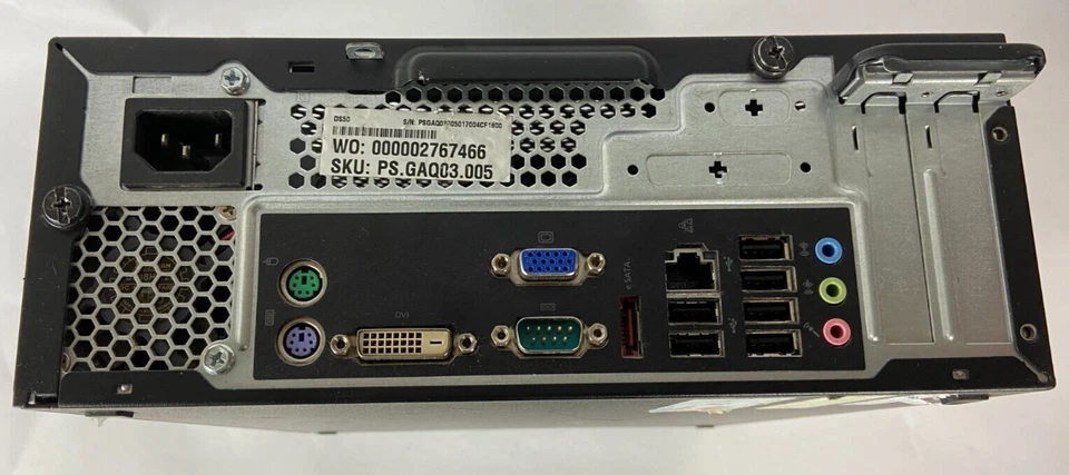 Gateway DS50 PC Computer i3 530 4gb ram 256gb SSD seriale esata DVI VGA DVD W10 - Imagen 4 de 4