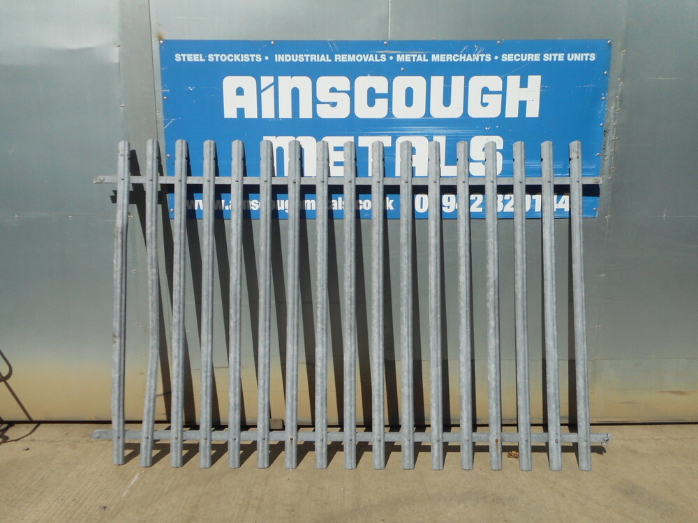 Used Palisade Fence Panel Galvanised 1.800mtr High x 2.700mtr Wide