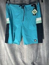 Volcom Minxed Liberators Swim Trunk Big Boys 30 Electric Blue Drawstring Waist