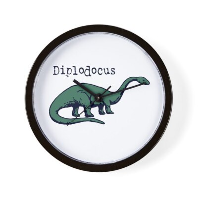CafePress Diplodocus 10'' Wall Clock (202752155)