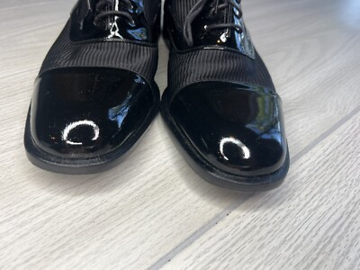 Mezlan Vero Cuoio Vegas Black Lace Up Dress Shoes Men display picture 2