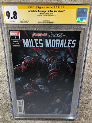 Absolute Carnage Miles Morales Spider Man 2 CGC 9.8 SS Crain
