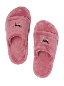 victoria secret pink fluffy slippers