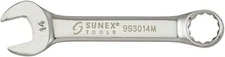 Sunex Tools 993014M 14mm Fully Polished Stubby Combination Wrench