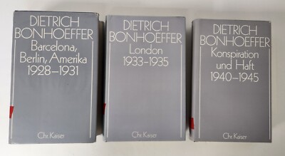 Dietrich Bonhoeffer 3 Books Set - London, Conspiracies und  Hadt, Barcelona...