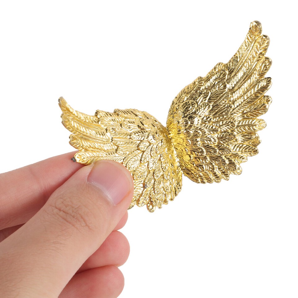 Engelsflügel Haarspange Mit Kristall - Silber Barrette Mit Perlen Herz